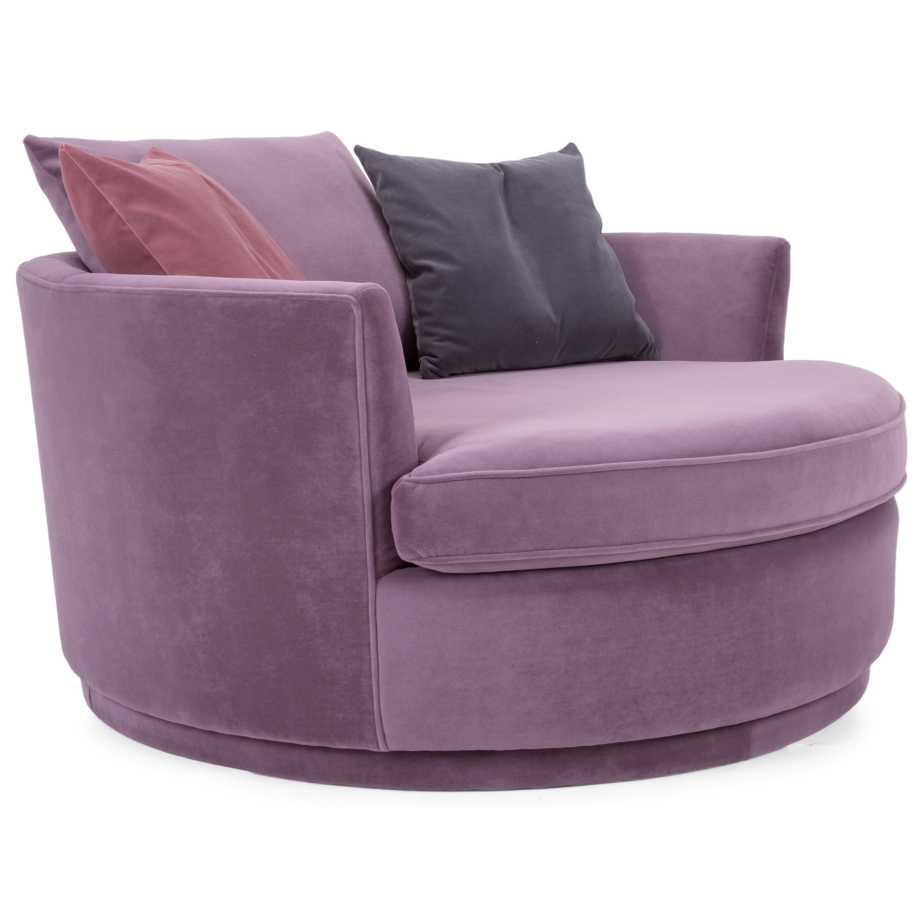 Mauve swivel chair store